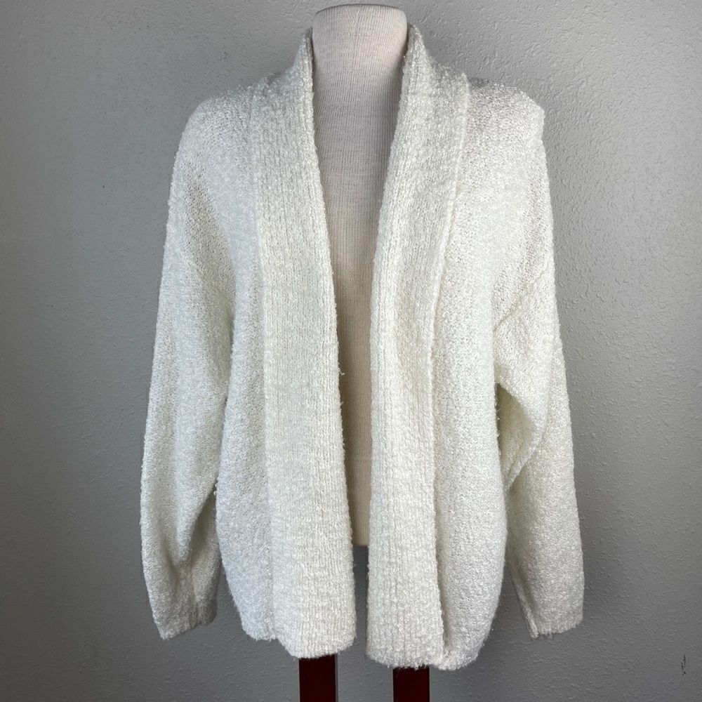 Beldoch Popper Vintage Ivory Cardigan Sweater EUC